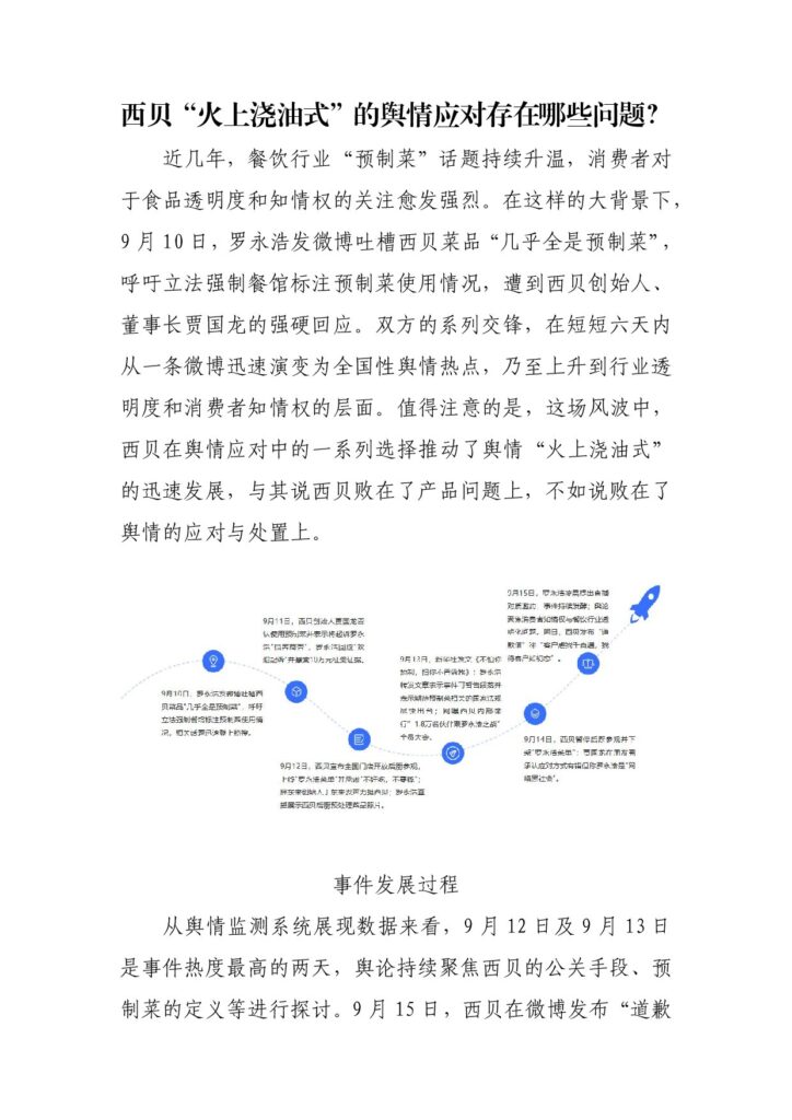 西贝“火上浇油式”的舆情应对存在哪些问题？