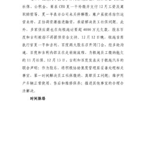 极越“闪崩”总部被员工包围，企业困境不能压缩员工权益