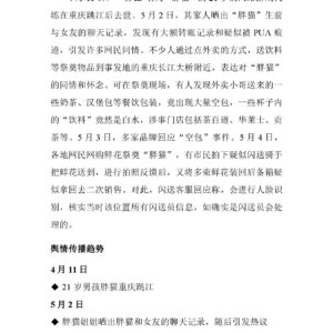 “胖猫”跳江轻生