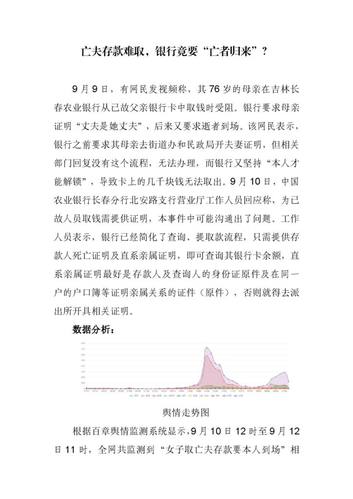 亡夫存款难取，银行竟要“亡者归来”？