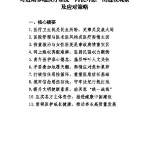 2025 年医疗卫生舆情宏观梳理与应对建议