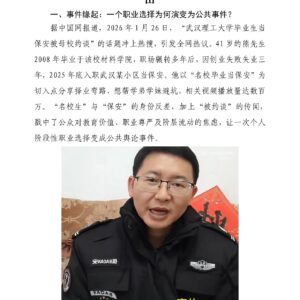 名校生当保安:别让“教育浪费论”遮蔽职业自由docx