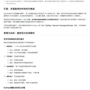 "多智能体协作新突破:DyTopo动态拓扑路由让Agent推理效率 提升3倍"