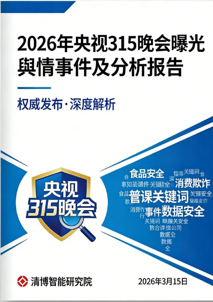 2026年央视315晚会曝光舆情事件及分析
